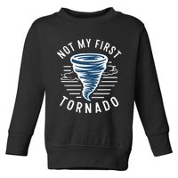 Not My First Tornado While Storm Twister Hurricane Weather Toddler Sweatshirt