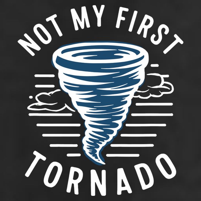Not My First Tornado While Storm Twister Hurricane Weather Microfiber Hand Towel