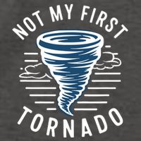 Not My First Tornado While Storm Twister Hurricane Weather Vector Backpack