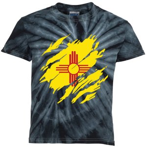 New Mexico Flag State Pride Roots Fan Patriotic New Mexico Kids Tie-Dye T-Shirt