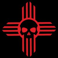 New Mexico Flag Zia Sun Skull State Pride Cooling Performance Crew T-Shirt