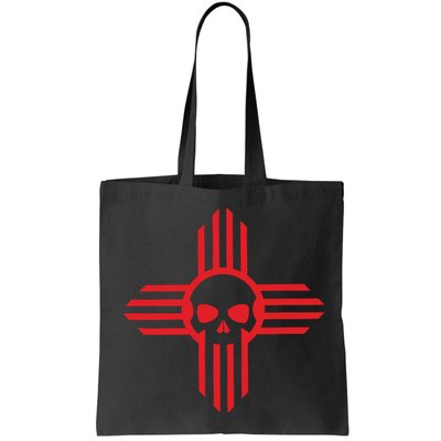 New Mexico Flag Zia Sun Skull State Pride Bag