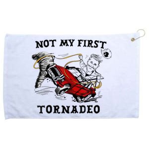 Not My First Tornado Not My First Tornado Funny Gift Grommeted Golf Towel