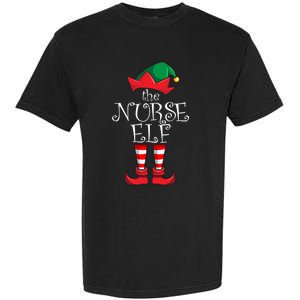 Nurse Matching Family Christmas Party Pajama Nurse Funny Gift Garment-Dyed Heavyweight T-Shirt