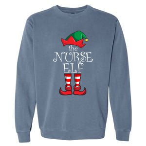 Nurse Matching Family Christmas Party Pajama Nurse Funny Gift Garment-Dyed Sweatshirt