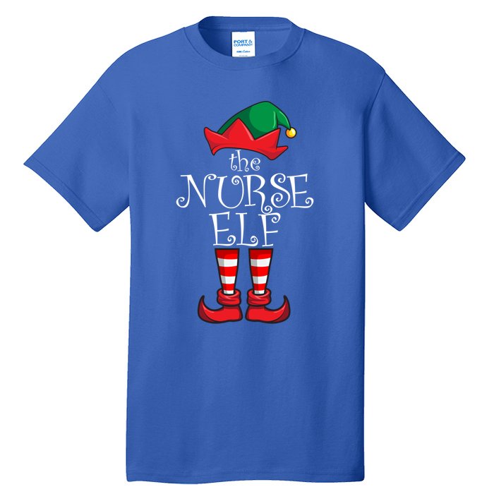 Nurse Matching Family Christmas Party Pajama Nurse Funny Gift Tall T-Shirt