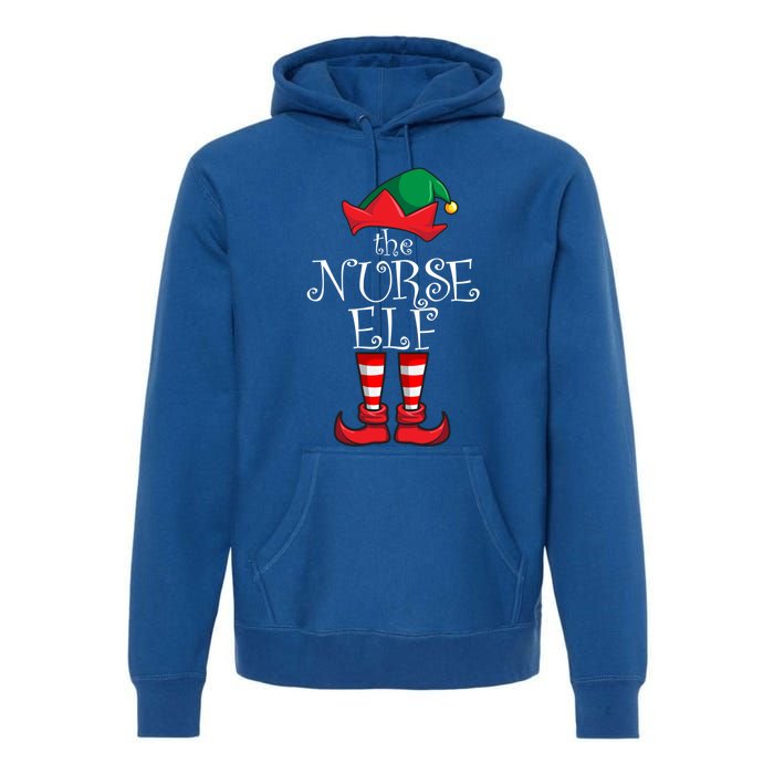 Nurse Matching Family Christmas Party Pajama Nurse Funny Gift Premium Hoodie