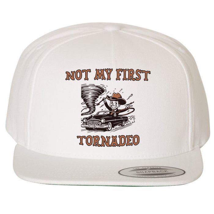 Not My First Tornado Wool Snapback Cap