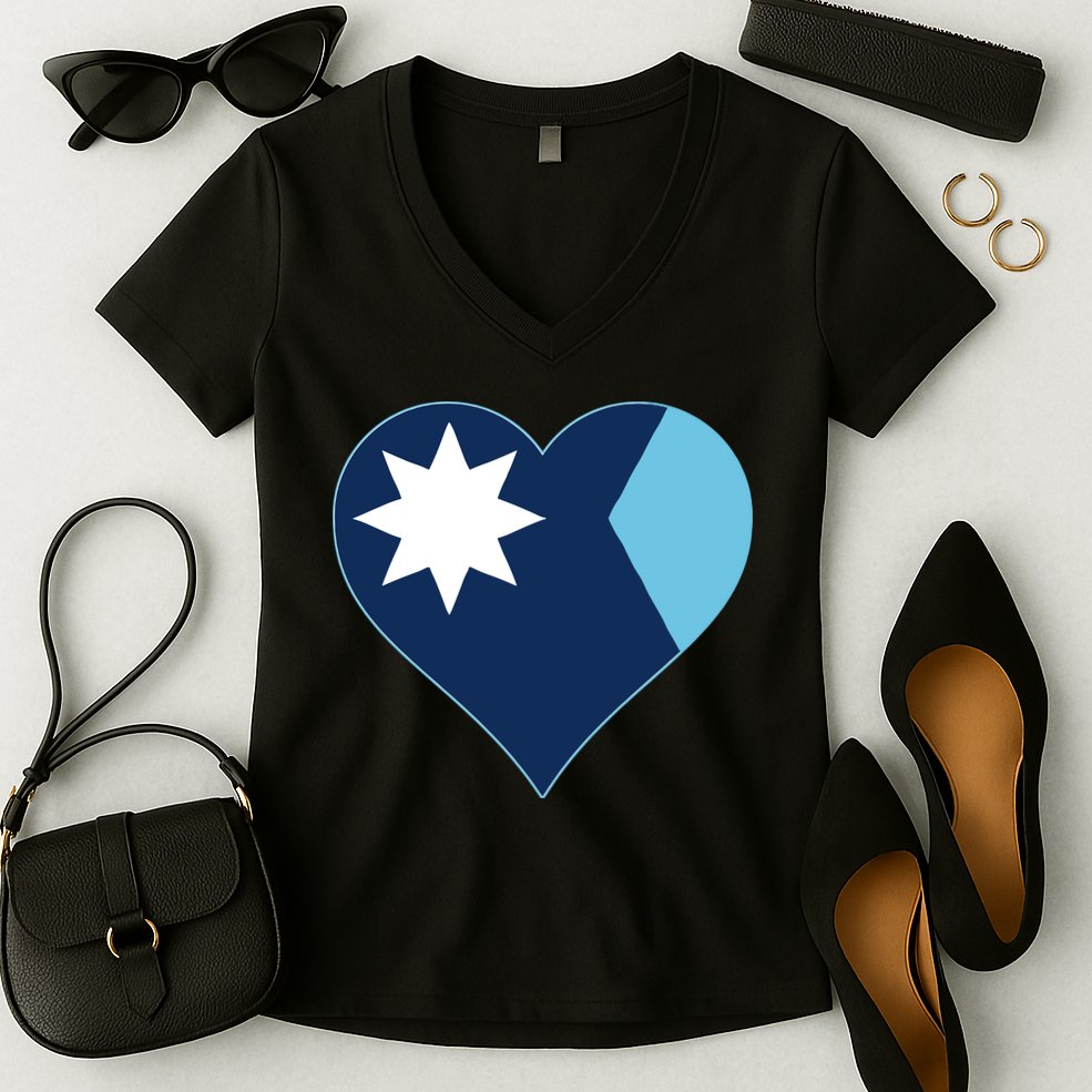 New Minnesota Flag Women's V-Neck T-Shirt