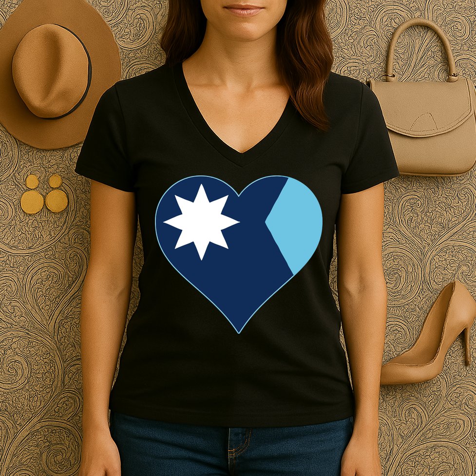 New Minnesota Flag Women's V-Neck T-Shirt