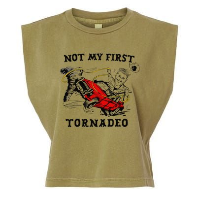 Not My First Tornadeo Not My First Tornado Garment-Dyed Women's Muscle Tee