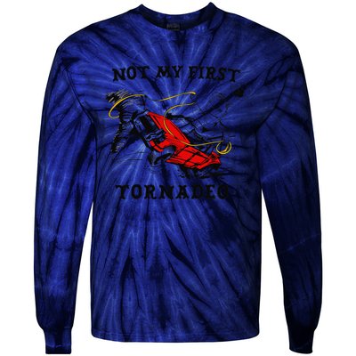 Not My First Tornadeo Not My First Tornado Tie-Dye Long Sleeve Shirt