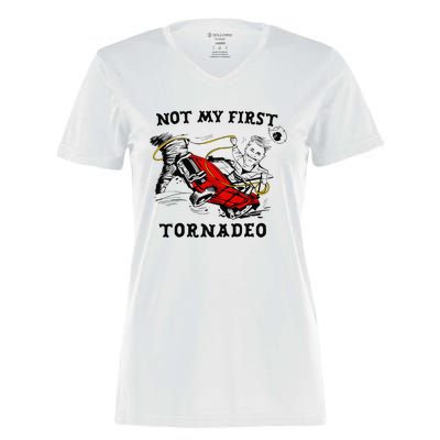 Not My First Tornadeo Not My First Tornado Women's Momentum V-Neck T-Shirt