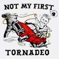 Not My First Tornadeo Not My First Tornado Flat Bill Trucker Hat