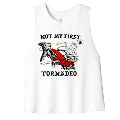 Not My First Tornadeo Not My First Tornado Women's Racerback Cropped Tank