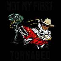 Not My First Tornadeo Not My First Tornado Meme Funny 7-Panel Snapback Hat