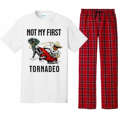 Not My First Tornadeo Not My First Tornado Meme Funny Pajama Set