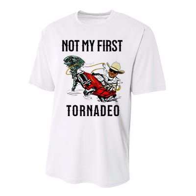 Not My First Tornadeo Not My First Tornado Meme Funny Performance Sprint T-Shirt