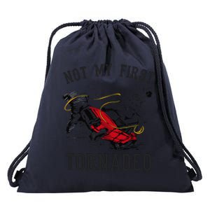 Not My First Tornado Not My First Tornadeo Rodeo Drawstring Bag