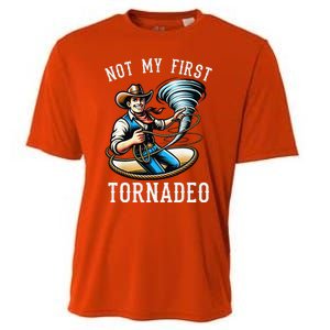 Not My First Tornado Not My First Tornadeo Rodeo Cooling Performance Crew T-Shirt