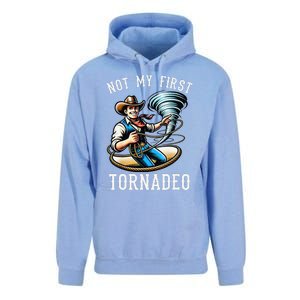 Not My First Tornado Not My First Tornadeo Rodeo Unisex Surf Hoodie