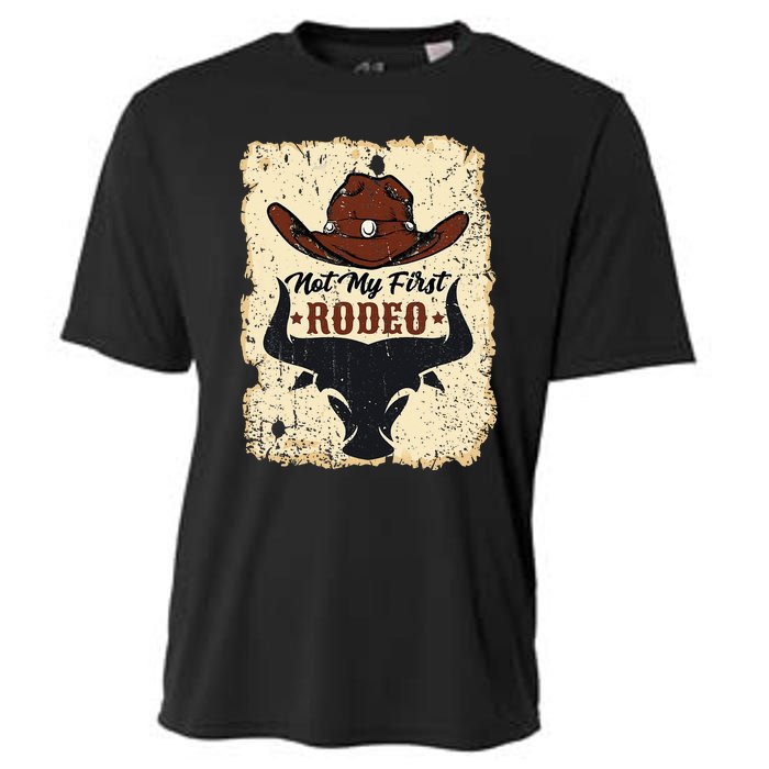 Not My First Rodeo Vintage Rodeo Western Country Cowboy Cooling Performance Crew T-Shirt