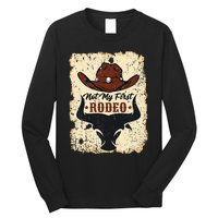 Not My First Rodeo Vintage Rodeo Western Country Cowboy Long Sleeve Shirt