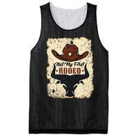 Not My First Rodeo Vintage Rodeo Western Country Cowboy Mesh Reversible Basketball Jersey Tank