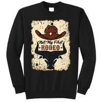 Not My First Rodeo Vintage Rodeo Western Country Cowboy Tall Sweatshirt