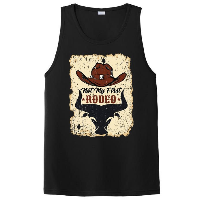 Not My First Rodeo Vintage Rodeo Western Country Cowboy PosiCharge Competitor Tank