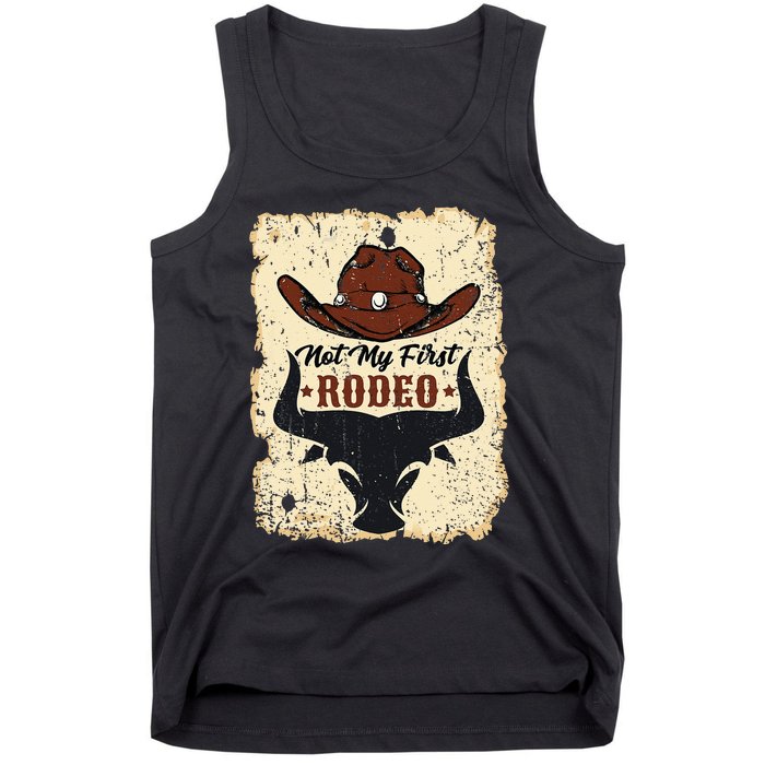 Not My First Rodeo Vintage Rodeo Western Country Cowboy Tank Top