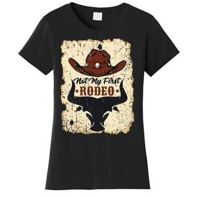 Not My First Rodeo Vintage Rodeo Western Country Cowboy Women's T-Shirt