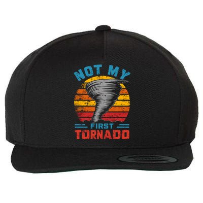 Not My First Tornado Funny Storm Twister Hurricane Weather Wool Snapback Cap