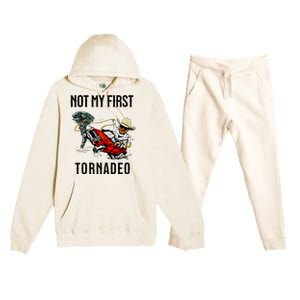 Not My First Tornadeo Not My First Tornado Premium Hooded Sweatsuit Set