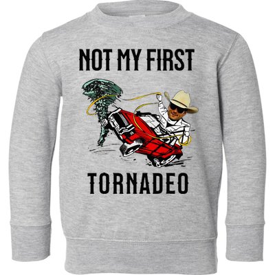 Not My First Tornadeo Not My First Tornado Toddler Sweatshirt