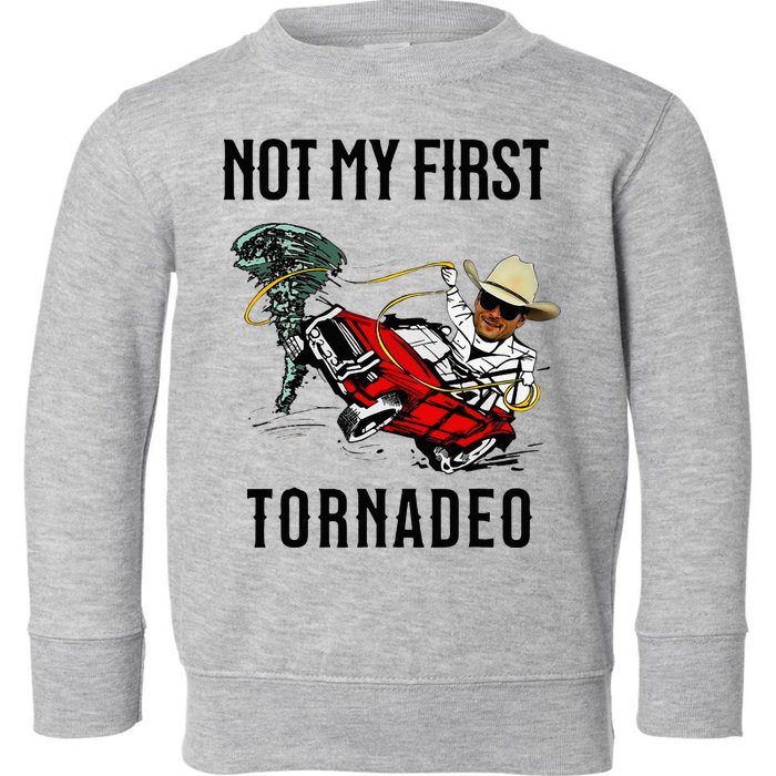 Not My First Tornadeo Not My First Tornado Toddler Sweatshirt