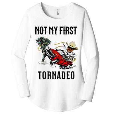 Not My First Tornadeo Not My First Tornado Women's Perfect Tri Tunic Long Sleeve Shirt