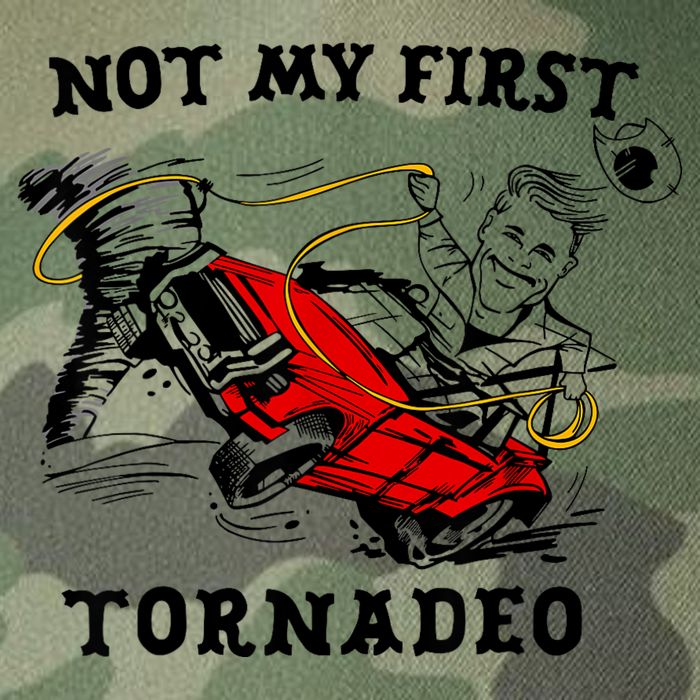Not My First Tornadeo Legacy Tie Dye Trucker Hat