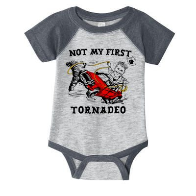 Not My First Tornadeo Infant Baby Jersey Bodysuit