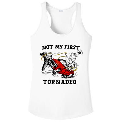 Not My First Tornadeo Ladies PosiCharge Competitor Racerback Tank