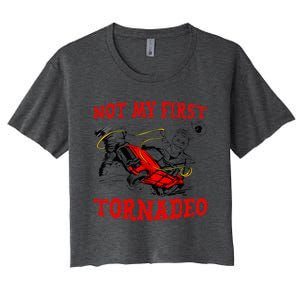 Not My First Tornadeo Not My First Tornado Women's Crop Top Tee