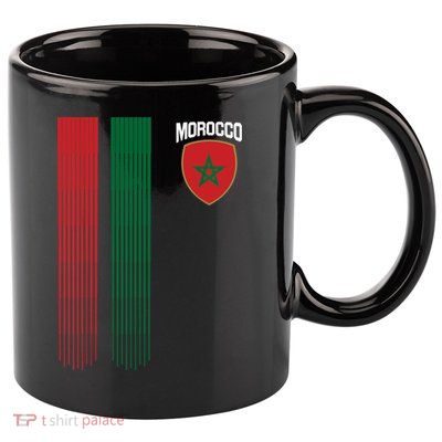 National Morocco Flag Moroccan Football Fan Soccer Team 11oz C Handle Ceramic Mug