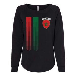 National Morocco Flag Moroccan Football Fan Soccer Team Womens California Wash Sweatshirt