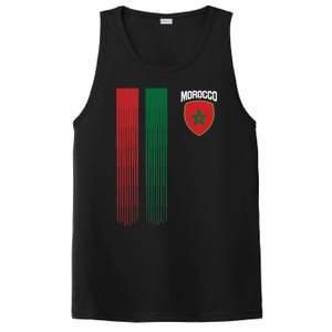 National Morocco Flag Moroccan Football Fan Soccer Team PosiCharge Competitor Tank