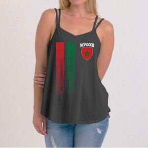 National Morocco Flag Moroccan Football Fan Soccer Team Women's Strappy Tank