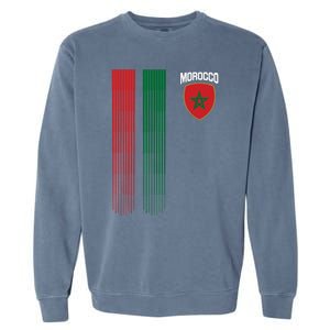 National Morocco Flag Moroccan Football Fan Soccer Team Garment-Dyed Sweatshirt