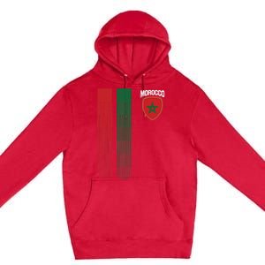 National Morocco Flag Moroccan Football Fan Soccer Team Premium Pullover Hoodie