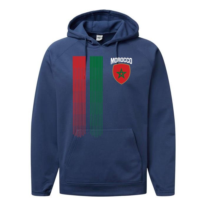 National Morocco Flag Moroccan Football Fan Soccer Team Performance Fleece Hoodie