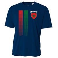 National Morocco Flag Moroccan Football Fan Soccer Team Cooling Performance Crew T-Shirt