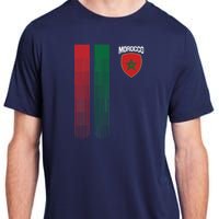 National Morocco Flag Moroccan Football Fan Soccer Team Adult ChromaSoft Performance T-Shirt